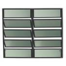 Janela de Alumínio Basculante 2 Seções 100x120cm Vidro Mini Boreal Plus Brimak