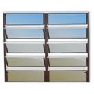 Janela de Alumínio Basculante 2 Seções 100x150cm Vidro Espelhado Plus Brimak