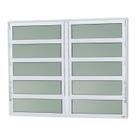 Janela de Alumínio Basculante 2 Seções 100x150cm Vidro Mini Boreal Elite Brimak