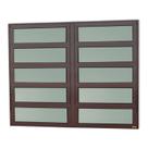 Janela de Alumínio Basculante 2 Seções 100x200cm Vidro Mini Boreal Elite Brimak