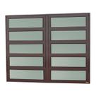 Janela de Alumínio Basculante 2 Seções 100x240cm Vidro Mini Boreal Elite Brimak