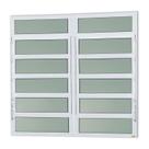Janela de Alumínio Basculante 2 Seções 120x150cm Vidro Mini Boreal Elite Brimak