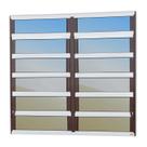 Janela de Alumínio Basculante 2 Seções 120x240cm Vidro Espelhado Elite Brimak