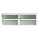 Janela de Alumínio Basculante 2 Seções 40x120cm Vidro Mini Boreal Plus Brimak