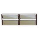 Janela de Alumínio Basculante 2 Seções 40x150cm Vidro Espelhado Plus Brimak