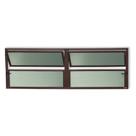 Janela de Alumínio Basculante 2 Seções 40x150cm Vidro Mini Boreal Plus Brimak