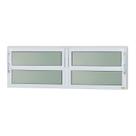 Janela de Alumínio Basculante 2 Seções 40x200cm Vidro Mini Boreal Elite Brimak
