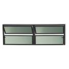 Janela de Alumínio Basculante 2 Seções 40x200cm Vidro Mini Boreal Plus Brimak