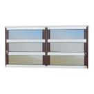 Janela de Alumínio Basculante 2 Seções 60x120cm Vidro Espelhado Elite Brimak