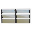Janela de Alumínio Basculante 2 Seções 60x120cm Vidro Espelhado Plus Brimak