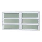 Janela de Alumínio Basculante 2 Seções 60x120cm Vidro Mini Boreal Elite Brimak
