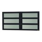 Janela de Alumínio Basculante 2 Seções 60x120cm Vidro Mini Boreal Elite Brimak
