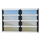 Janela de Alumínio Basculante 2 Seções 80x120cm Vidro Espelhado Elite Brimak