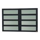 Janela de Alumínio Basculante 2 Seções 80x120cm Vidro Mini Boreal Elite Brimak