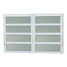 Janela de Alumínio Basculante 2 Seções 80x200cm Vidro Mini Boreal Elite Brimak
