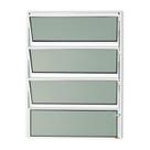 Janela de Alumínio Basculante 80x60cm Vidro Mini Boreal Master Brimak