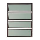 Janela de Alumínio Basculante 80x80cm Vidro Mini Boreal Master Brimak