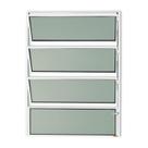 Janela de Alumínio Basculante 80x80cm Vidro Mini Boreal Master Brimak