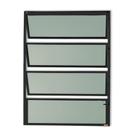 Janela de Alumínio Basculante 80x80cm Vidro Mini Boreal Master Brimak