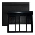 Janela De Aluminio Com Persiana Preto Manual Integrada 120x100cm - Alumasa Janela De Aluminio Com Persiana Preto Manual Integrada 120x100cm - Alumasa