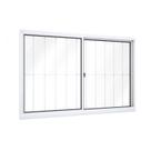 Janela de Alumínio de Correr 100x120cm 2 Folhas com Grade Riobras
