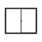 Janela de Aluminio de Correr 100x150cm 2 Folhas com Soft