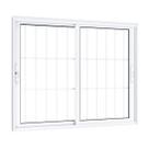 Janela de Aluminío de Correr 100x150cm 2 Folhas Móveis com Grade e Vidro Lucasa Eccellente Branco Janela de Aluminío de Correr 100x150cm 2 Folhas Móveis com Grade e Vidro Lucasa Eccellente Branco
