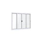Janela de Aluminío de Correr 100x200cm 4 Folhas com Vidro Lucasa Ideale