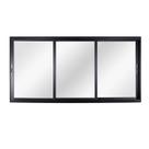 Janela de Aluminio de Correr 120x150cm 3 Folhas com Vidro Liso Esquadrisul