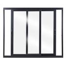 Janela de Aluminio de Correr 120x200cm 2 Folhas com Vidro Liso