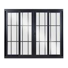Janela de Aluminio de Correr 120x200cm 4 Folhas com Vidro Liso Esquadrisul