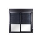 Janela de Alumínio de Correr Persiana Manual 100x150x12cm 2 Folhas Móveis Vidro Liso Topsul Esquadri