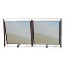 Janela de Alumínio Maxim-Ar 2 Seções 60x120cm Vidro Espelhado Plus Brimak Mix Corten