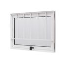 Janela de Aluminio Maxim-ar 50x50cm com Grade e Vidro Boreal Cristal Ramassol