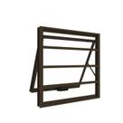 Janela de Aluminio Maxim-ar 60x100cm Vidro Transparente e Grade