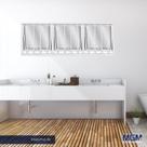 Janela de Alumínio Maxim-ar 60x40cm com Grade e Vidro Liso Soft Mgm Branco