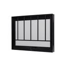 Janela de Aluminio Maxim-Ar 60x80cm com Grade e Vidro Boreal Ultra Ramassol