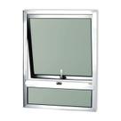 Janela de Alumínio Maxim-ar com Bandeira 80x60cm Vidro Mini Boreal Confort Brimak
