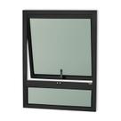 Janela de Alumínio Maxim-ar com Bandeira 80x60cm Vidro Mini Boreal Confort Brimak
