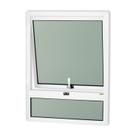Janela de Alumínio Maxim-ar com Bandeira 80x80cm Vidro Mini Boreal Confort Brimak