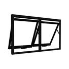Janela de Alumínio Máximo Ar Duplo Horizontal 60x100cm Lucasa Ideale Preto Janela de Alumínio Máximo Ar Duplo Horizontal 60x100cm Lucasa Ideale Preto