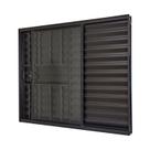 Janela de Alumínio Veneziana 100x120cm 3 Folhas com Grade e Vidro Liso Ultra Ramassol