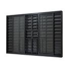 Janela de Alumínio Veneziana 100x120cm 6 Folhas Com Grade e Com Vidro Liso Ultra Ramassol
