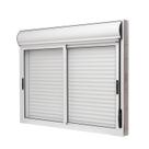 Janela de Alumínio Veneziana 120x120cm 2 Folhas com Persiana Integrada Brize Ramassol Branco