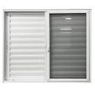 Janela de Alumínio Veneziana 3 Folhas com Tela Mosquiteira 120x150