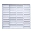 Janela de Alumínio Veneziana de Correr 100x120cm 4 Folhas sem Vidro Soft Plus MGM Branco