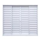 Janela de Alumínio Veneziana de Correr 100x120cm 4 Folhas sem Vidro Soft Plus Mgm