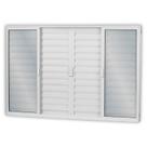 Janela de Alumínio Veneziana de Correr 100x120cm 6 Folhas 2 Fixas com Vidro Mini Boreal Linha Soft M