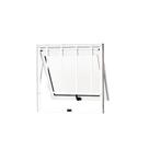 Janela de Banheiro Vitro Maxim Ar 80x60cm Alumínio Branco Com Grade Vidro Mini Boreal Ramassol