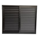 Janela de correr 3 folhas alumínio preto linha suprema 1200x1000